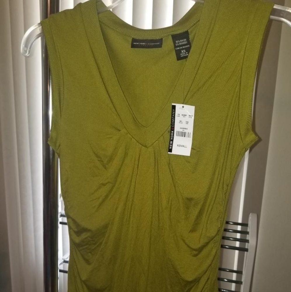 New York & Co, XS,Olive Green